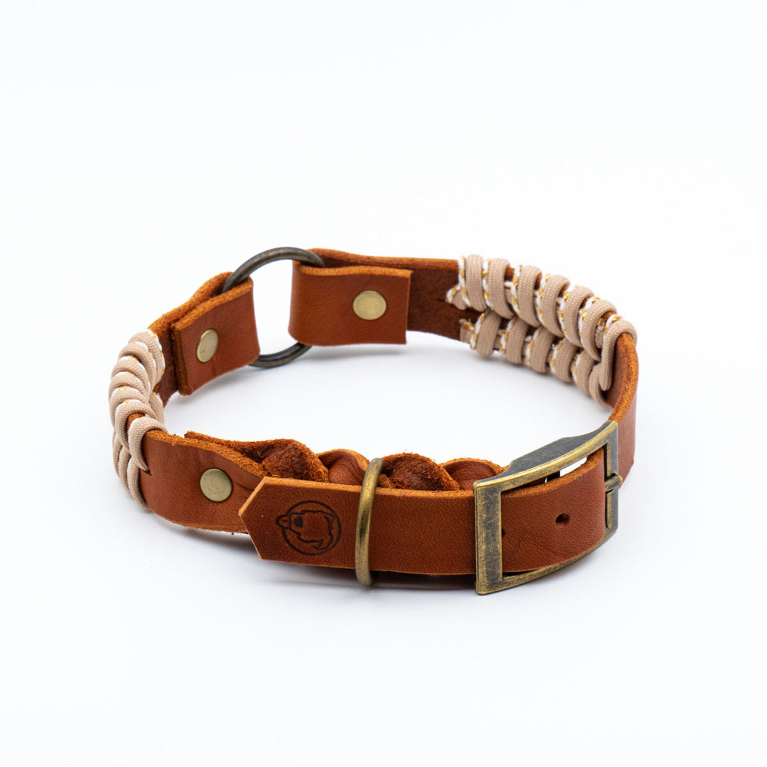 Leather collar - Macchiato
